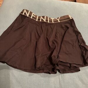 Infinity Black Athletic Skirt